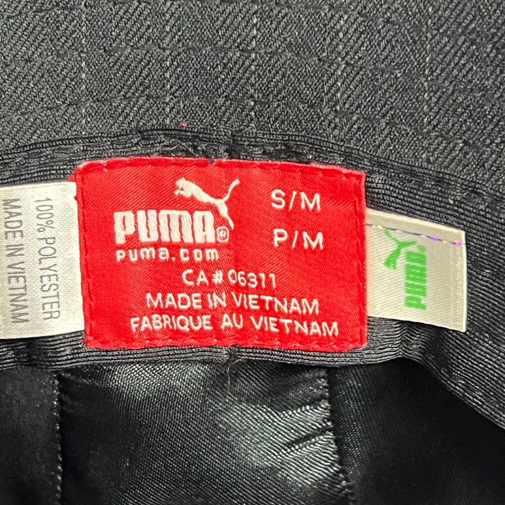 Puma Black Herringbone Bucket Hat S/M - Picture 4 of 8